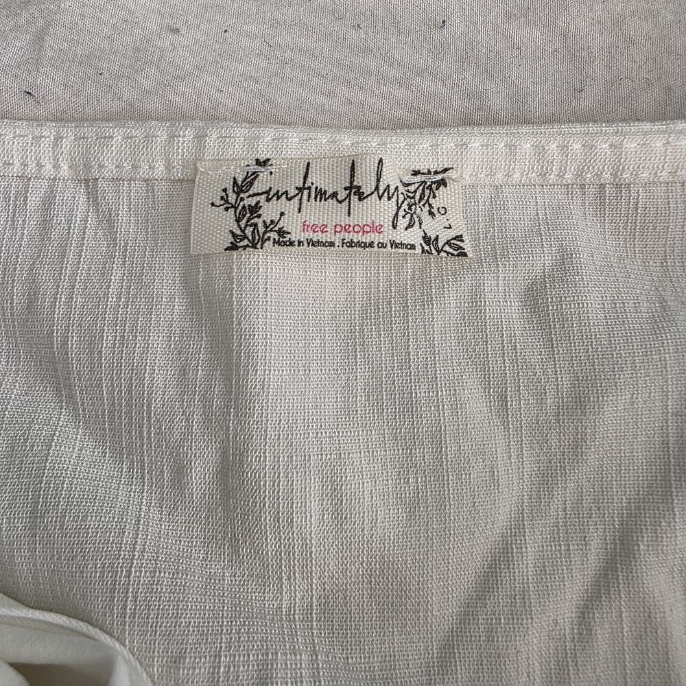 Free People NWOT Lola White Bodysuit L - Picture 5 of 9